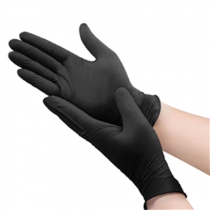 Gloves Nitrile Extra Large Black P/Free (1000/ctn) (100/pk)