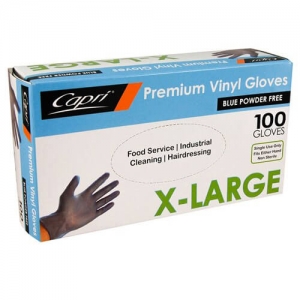 Gloves Vinyl Extra Large P/Free Blue (1000/ctn) (100/pk)