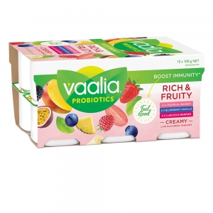 Vaalia L/F Yoghurt Rich n Fruity 12x100gm (4/ctn)